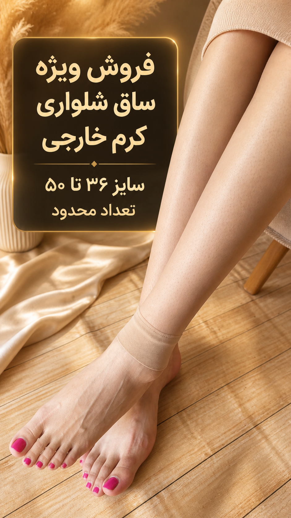 ساق شلواری کرم