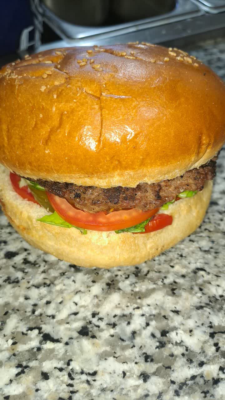 برگر ذغالی (گوسفندی)