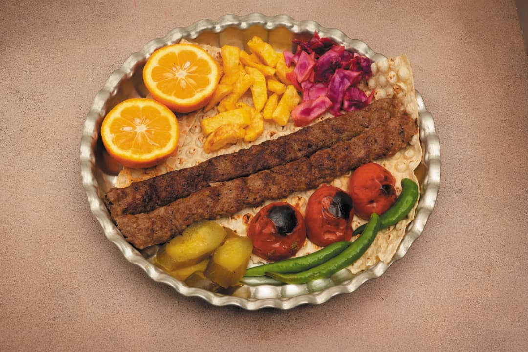 خوراک کوبیده  دو سیخه مخصوص