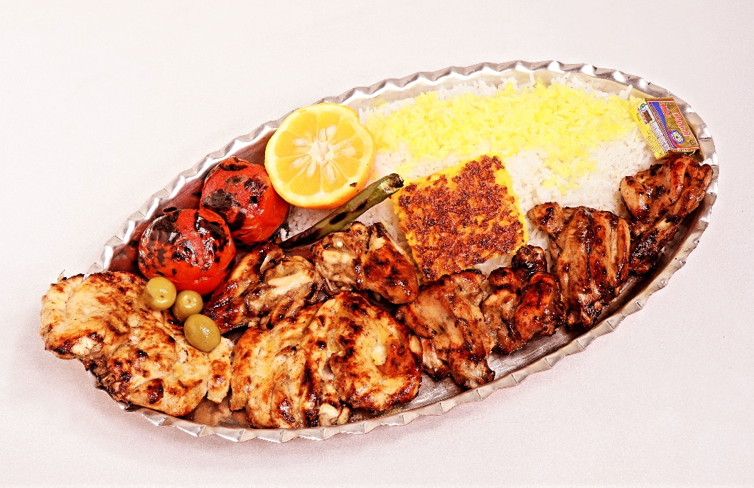 چلو جوجه کباب با استخوان