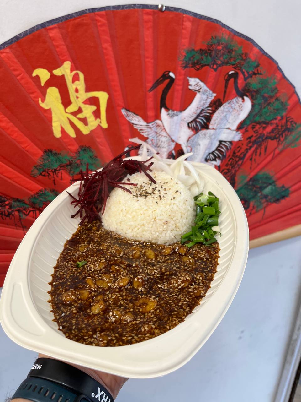 میگو تریاکی با برنج Shrimp Teriyaki with Rice