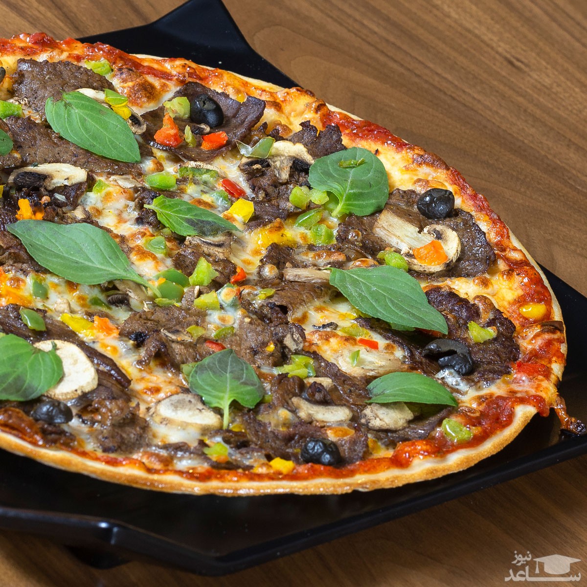 استیک و اسفناج